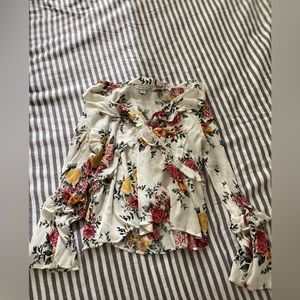 American eagle floral blouse